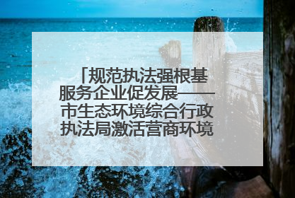规范执法强根基 服务企业促发展——市生态环境综合行政执法局激活营商环境“绿色动能”