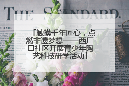 触摸千年匠心，点燃非遗梦想——西厂口社区开展青少年陶艺科技研学活动