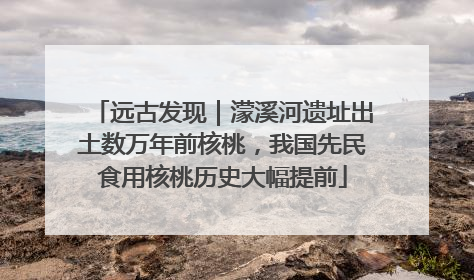 远古发现｜濛溪河遗址出土数万年前核桃，我国先民食用核桃历史大幅提前
