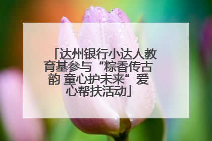 达州银行小达人教育基参与“粽香传古韵 童心护未来”爱心帮扶活动