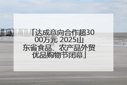 达成意向合作超3000万元 2025山东省食品、农产品外贸优品购物节闭幕