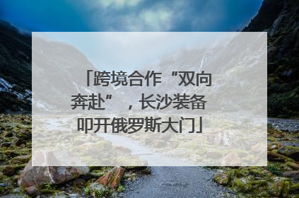 跨境合作“双向奔赴”，长沙装备叩开俄罗斯大门