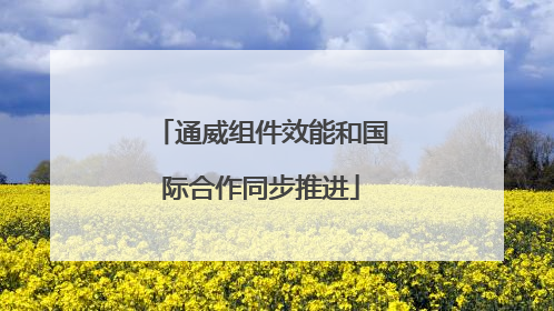 通威组件效能和国际合作同步推进