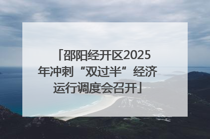 邵阳经开区2025年冲刺“双过半”经济运行调度会召开