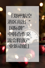 郑州航空港区亮出“国际牌” 中韩合作交流会释放产业新动能