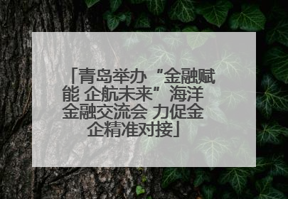 青岛举办“金融赋能 企航未来”海洋金融交流会 力促金企精准对接
