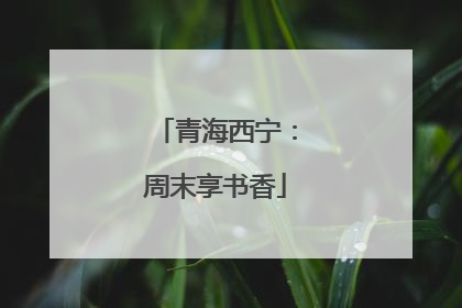 青海西宁：周末享书香