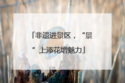 非遗进景区，“景”上添花增魅力