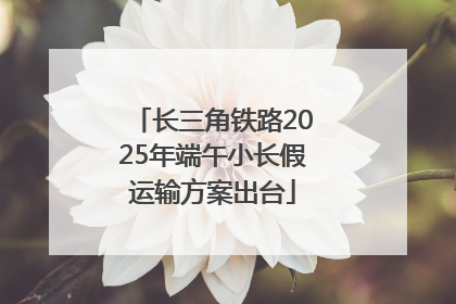 长三角铁路2025年端午小长假运输方案出台
