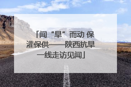 闻“旱”而动 保灌保供——陕西抗旱一线走访见闻