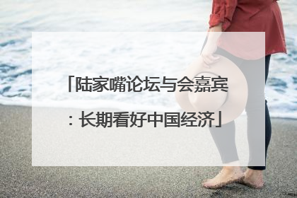 陆家嘴论坛与会嘉宾：长期看好中国经济