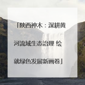 陕西神木：深耕黄河流域生态治理 绘就绿色发展新画卷