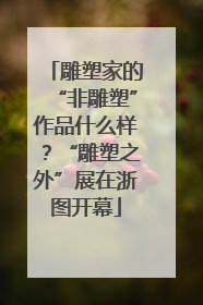 雕塑家的“非雕塑”作品什么样？“雕塑之外”展在浙图开幕