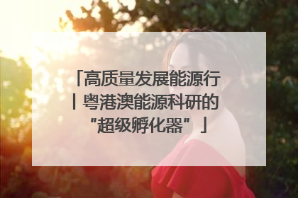 高质量发展能源行丨粤港澳能源科研的“超级孵化器”