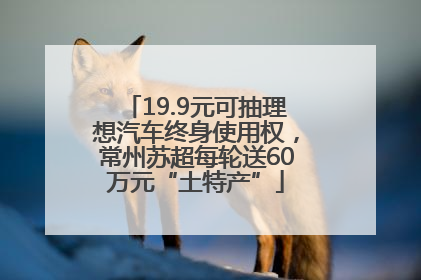 19.9元可抽理想汽车终身使用权，常州苏超每轮送60万元“土特产”