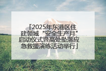 2025年东港区住建领域“安全生产月”启动仪式暨高处坠落应急救援演练活动举行