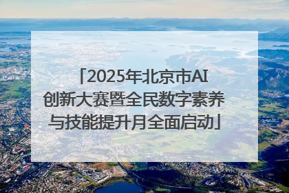 2025年北京市AI创新大赛暨全民数字素养与技能提升月全面启动