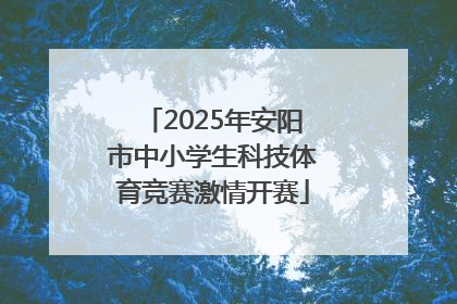2025年安阳市中小学生科技体育竞赛激情开赛