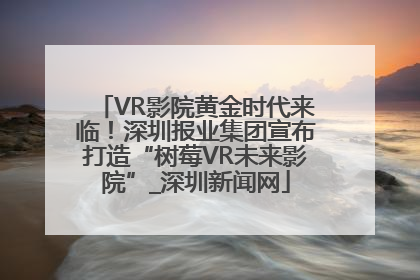 VR影院黄金时代来临！深圳报业集团宣布打造“树莓VR未来影院”_深圳新闻网